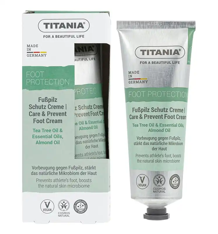 Zertifiziert Niyok TITANIA® Fußpilz Schutz Creme 6 x 75ml