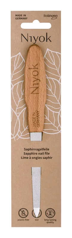 Nur Heute Niyok Saphirnagelfeile mit Holzgriff 1 Stück