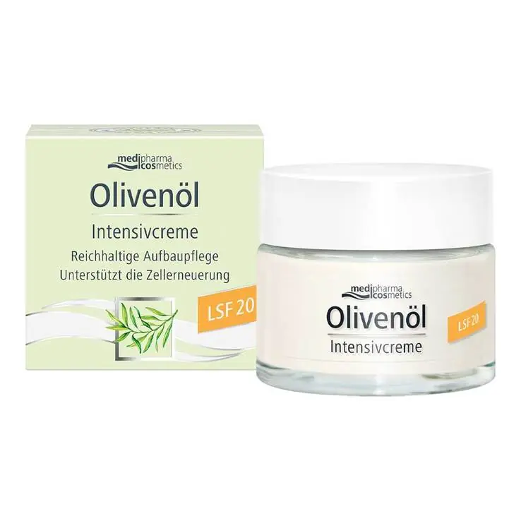 Olivenöl Intensivcreme LSF 20, 50 ml Garantierte Lieferung