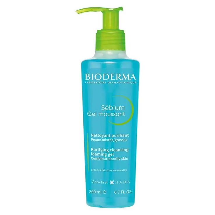 Limited Edition Bioderma Sebium Gel Moussant Reinigungsgel für unreine, ölige, zu Akne neigende Haut, 200 ml