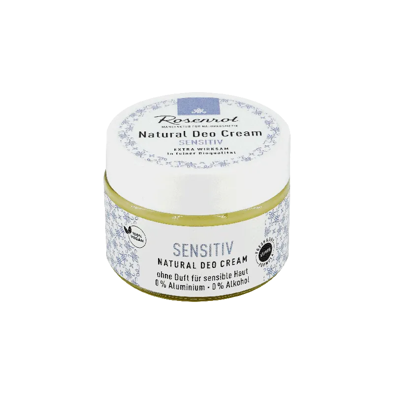 Rosenrot Naturkosmetik Deo Creme Sensitiv – vegan (100% natural) 50g Angebot