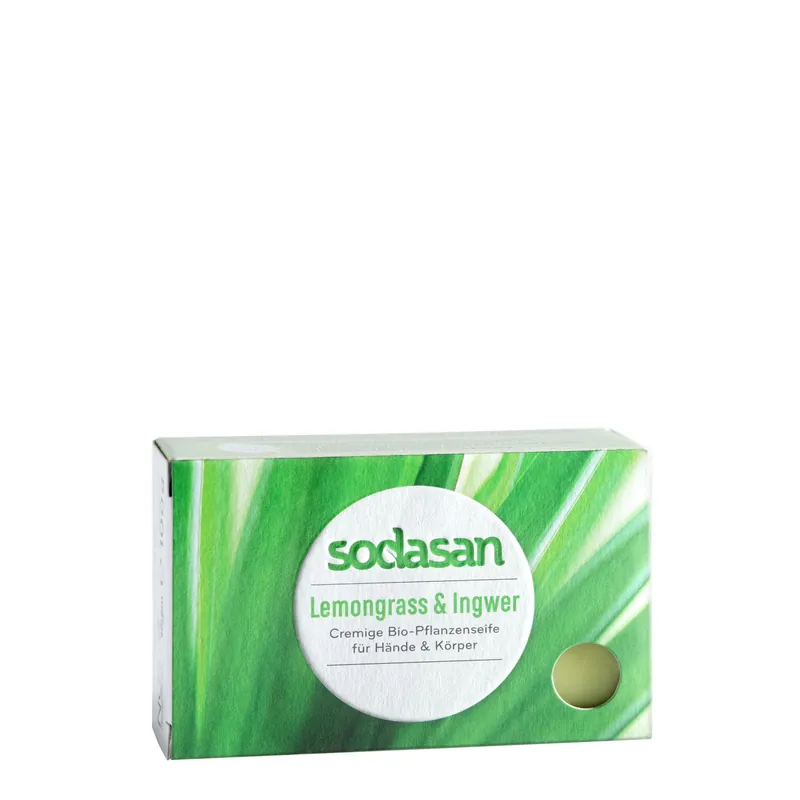 sodasan Feste Seife Lemongrass & Ingwer 100g Letzte Chance