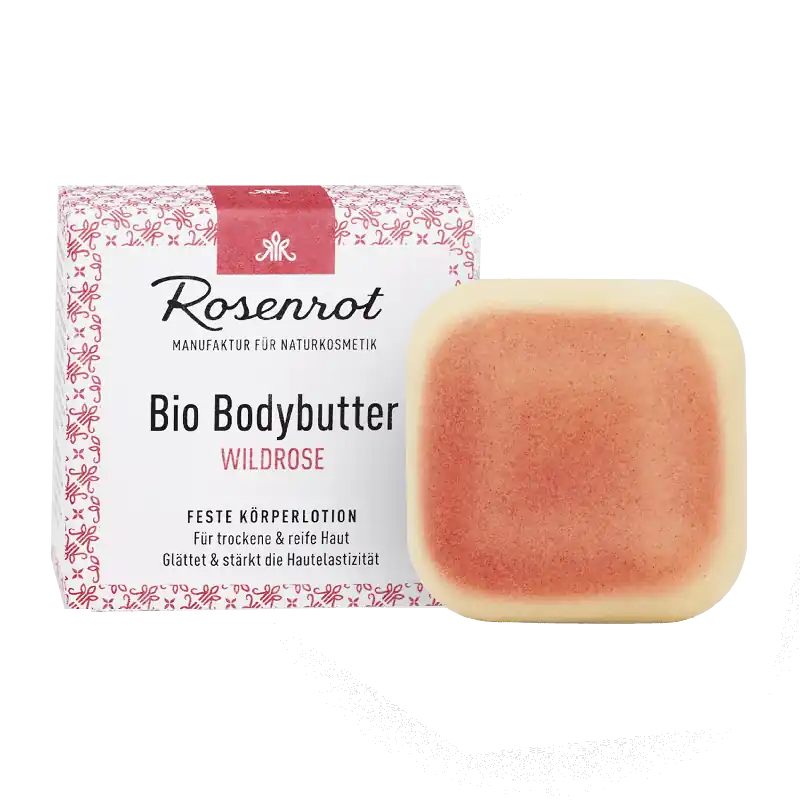 Meistverkauft Rosenrot Naturkosmetik Bio Bodybutter Wildrose – 70g
