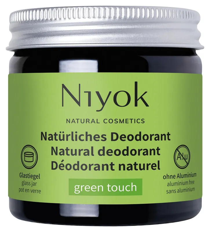Abverkauf Niyok – 2 in 1 Deodorant Creme Anti-Transpirant: Green Touch 40ml