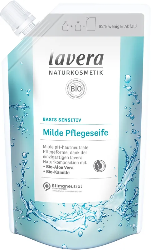 Sofort Bestellen lavera Nachfüllbeutel basis sensitv milde Pflegeseife 6 x 500ml