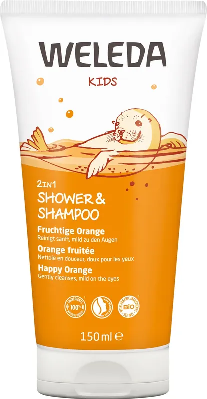Meistverkauft Weleda Kids 2in1 Shower & Shampoo Fruchtige Orange 150ml