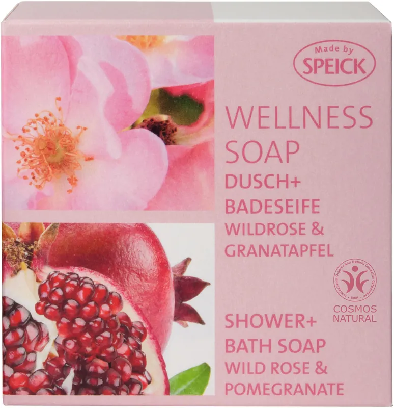 Made by Speick Wellness Soap, Dusch + Badeseife Wildrose & Granatapfel 200g Top-Qualität