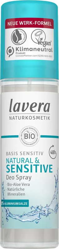 lavera Deo Spray basis sensitiv NATURAL & SENSITIVE 75ml Weltweiter Versand