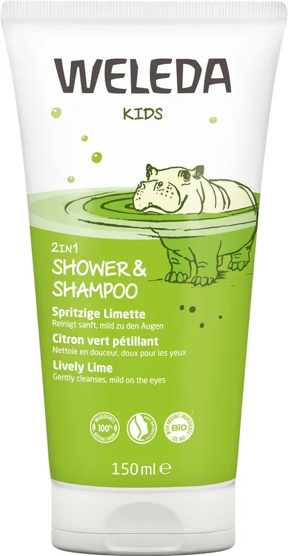 Weleda Kids 2in1 Shower & Shampoo Spritzige Limette 150ml Beliebt