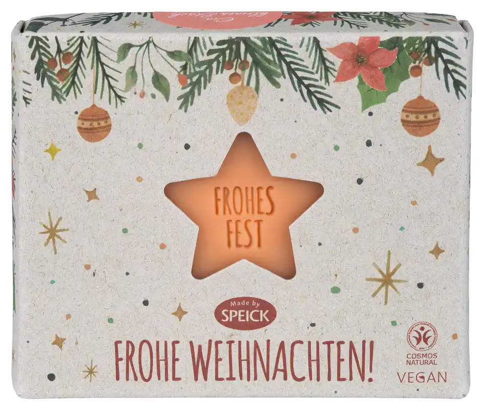 Bestseller Made by Speick Weihnachtsseife Frohes Fest 6 x 120g