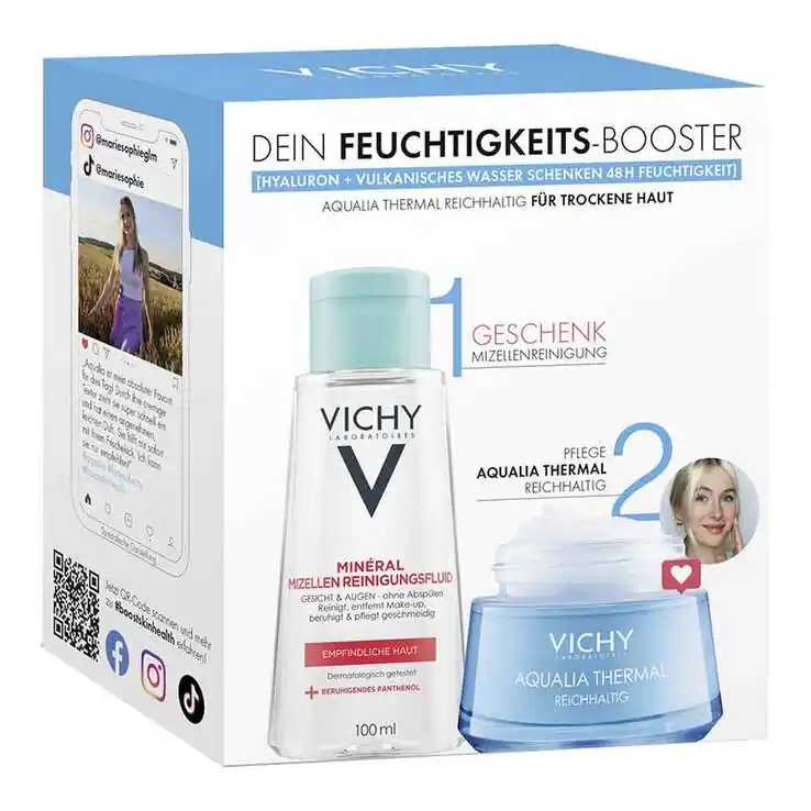 Vichy Aqualia Thermal reichhaltig + PT Mizelle Coffret, 1 P Versand Am Gleichen Tag
