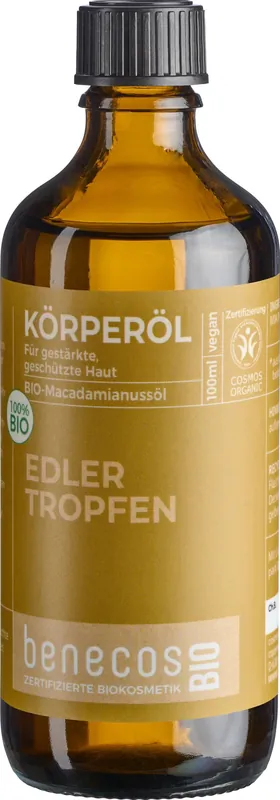 benecos BIO Körperöl Bio-Macadamianussöl – EDLER TROPFEN 100ml Must-Have