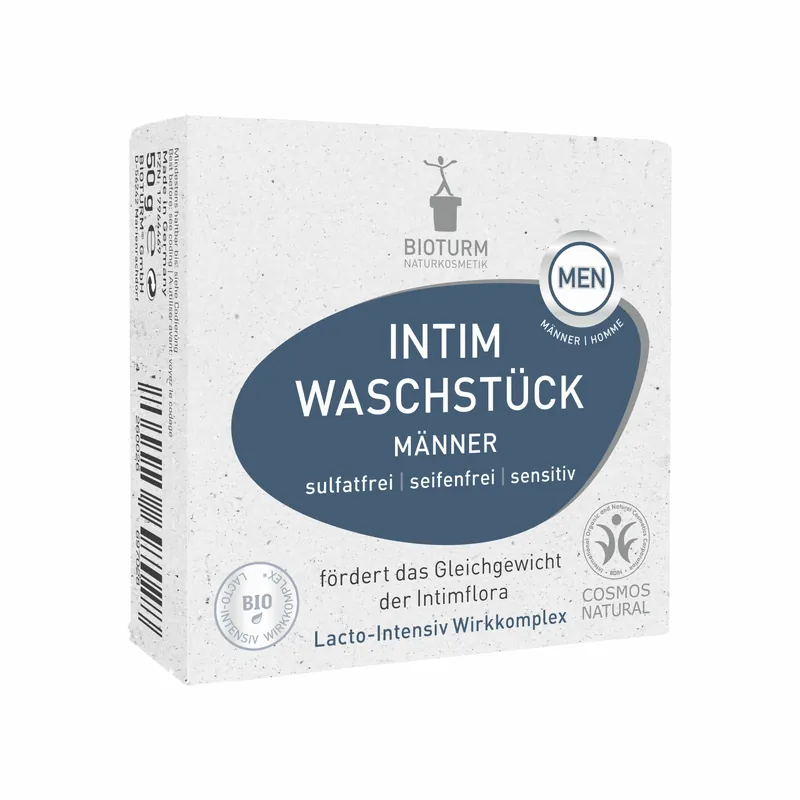 BIOTURM Intim Waschstück Männer 50g Hochwertig
