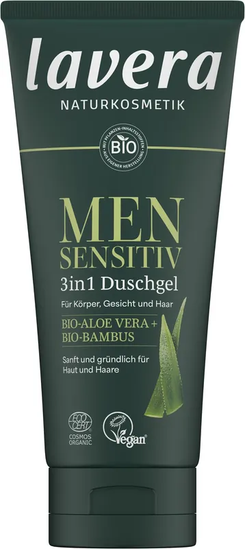 lavera Men sensitiv 3in1 Duschgel 4 x 200ml Preisknaller