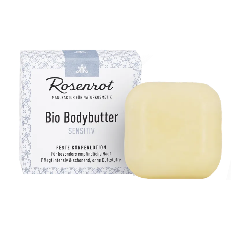 Rosenrot Naturkosmetik Bio Bodybutter Sensitv – 70g – Mit hochwertigem Bio-Sanddornöl. 70g Heißes Angebot