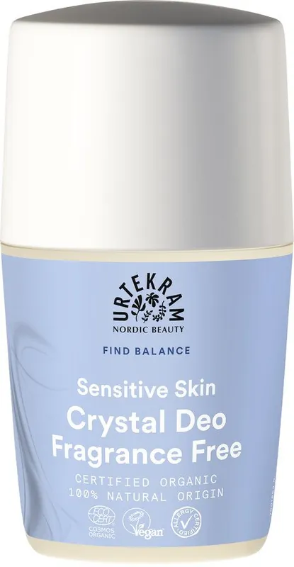 Rabatt Urtekram Fragrance Free Sensitive Skin Crystal Deo 50ml
