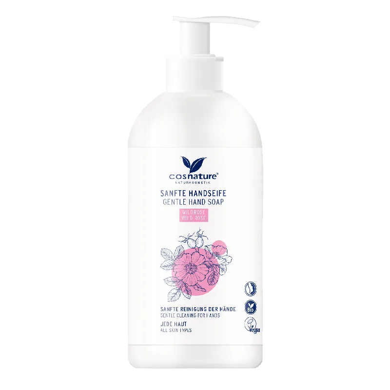 Cosnature Sanfte Handseife Wildrose 300ml Großhandel