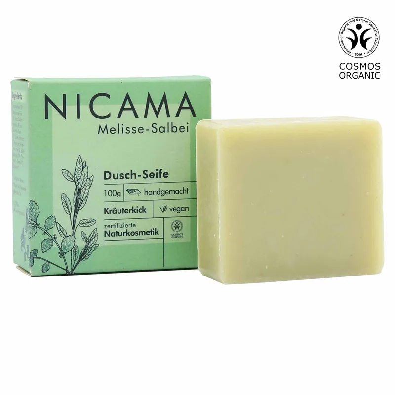NICAMA zertifizierte Bio-Seife Melisse-Salbei 100g Must-Have
