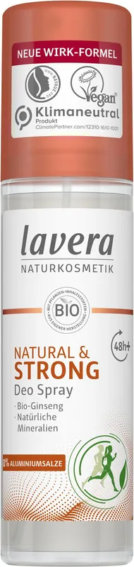 Sonderaktion lavera Deo Spray NATURAL & STRONG 4 x 75ml