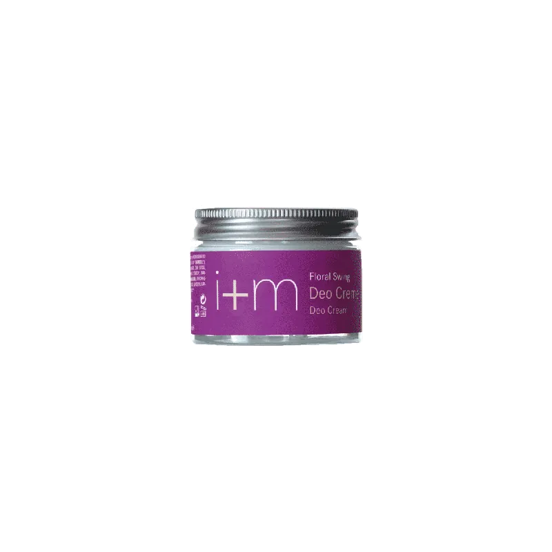 Ausverkauf i+m NATURKOSMETIK BERLIN i+m Floral Swing Deo Creme Kokos Zink 3 x 30ml