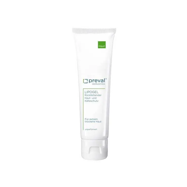 Zertifiziert Preval Lipogel Rückfettender Haut- und Kälteschutz, 50 g