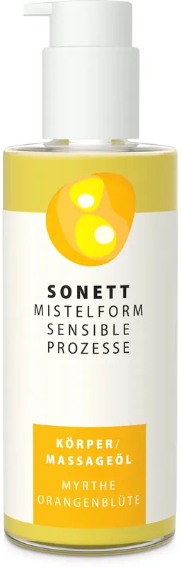 Geld-Zurück-Garantie SONETT MISTELFORM. SENSIBLE PROZESSE Körper- und Massageöl Myrthe-Orangenblüte 6 x 145ml