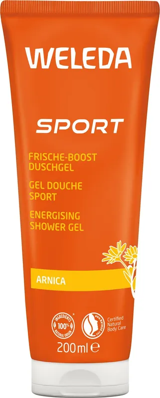 Weltweiter Versand Weleda Sport Frische-Boost Duschgel Arnika 6 x 200ml