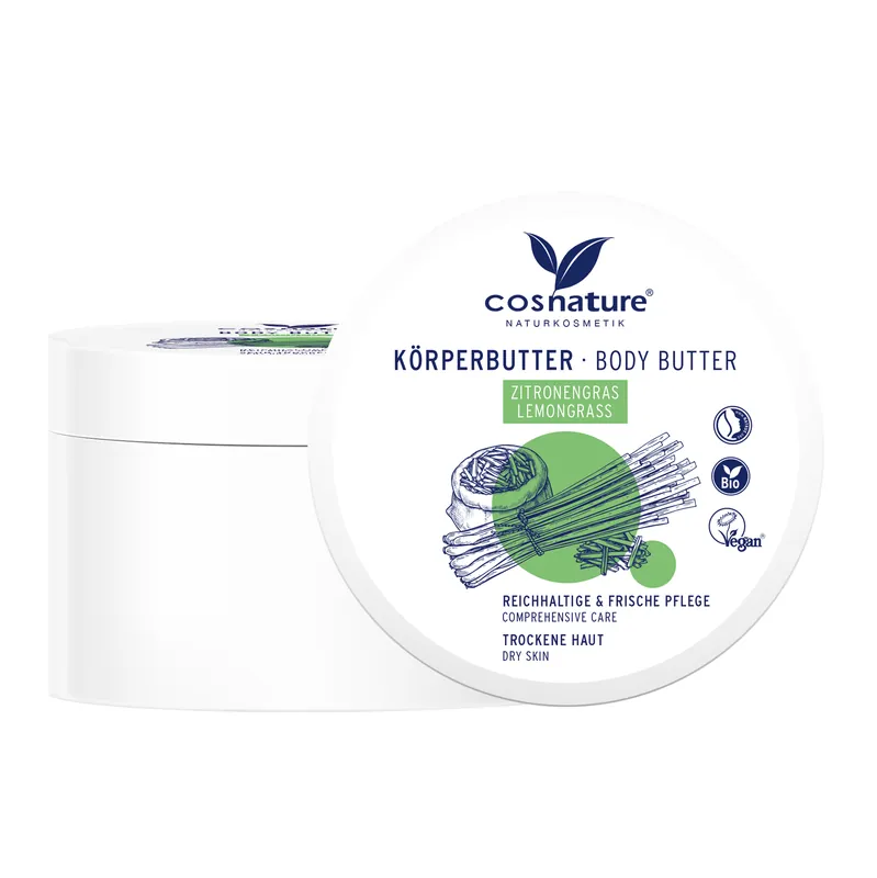 Cosnature Körperbutter Zitronengras / Body Butter Lemongrass 6 x 200ml Wochenendangebot
