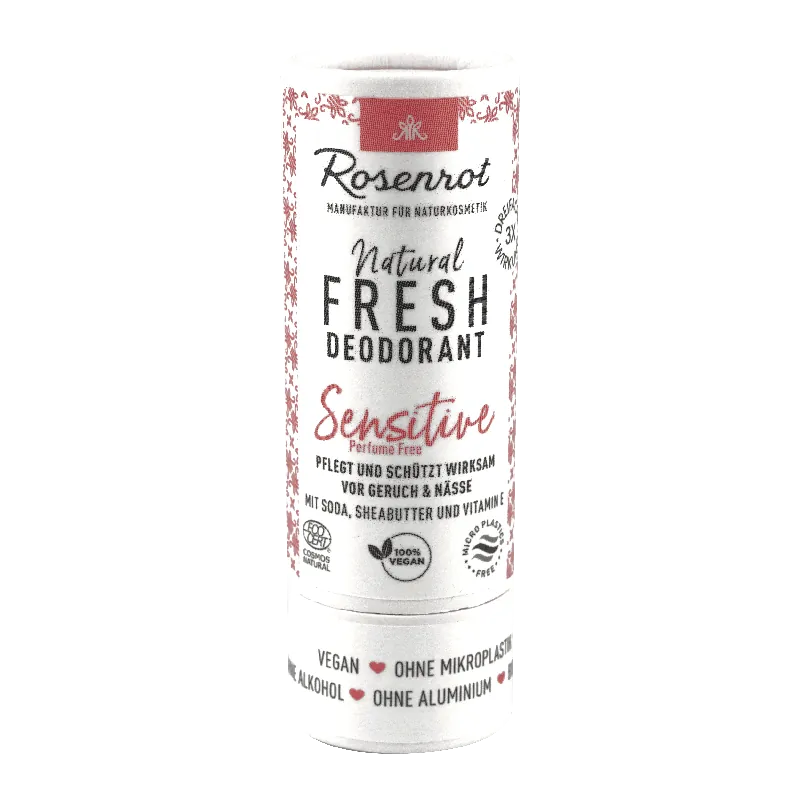 Expressversand Rosenrot Naturkosmetik Rosenrot Deo Stick- Sensitive – 50g