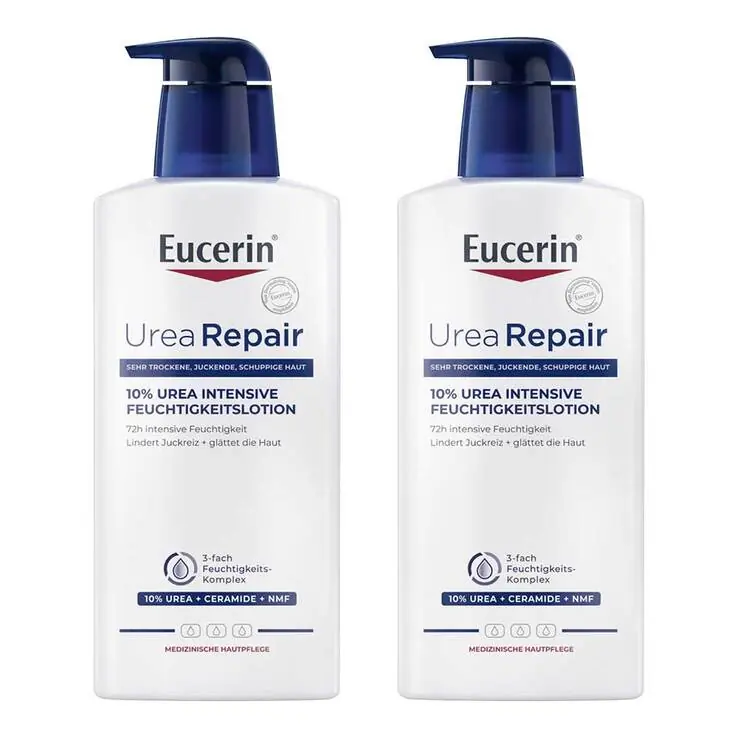 Schneller Versand Eucerin UreaRepair Lotion 10% – trockene Haut, 2×400 ml