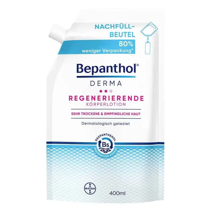 Sofort Bestellen Bepanthol Derma regenerierende Körperlotion Nachfüllbeutel, 1X400 ml