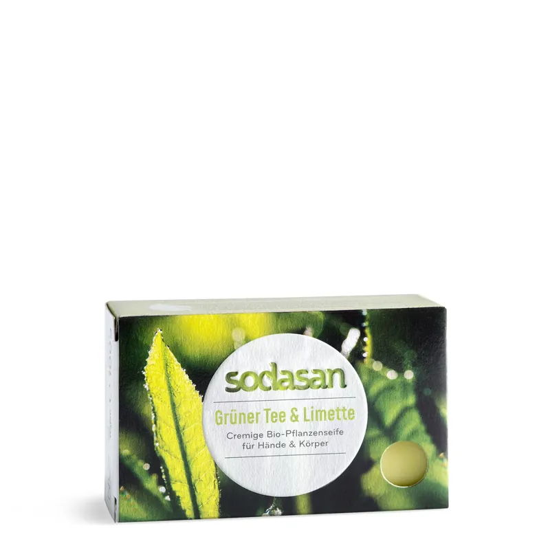 Garantierte Lieferung sodasan Feste Seife Grüner Tee & Limette 12 x 100g