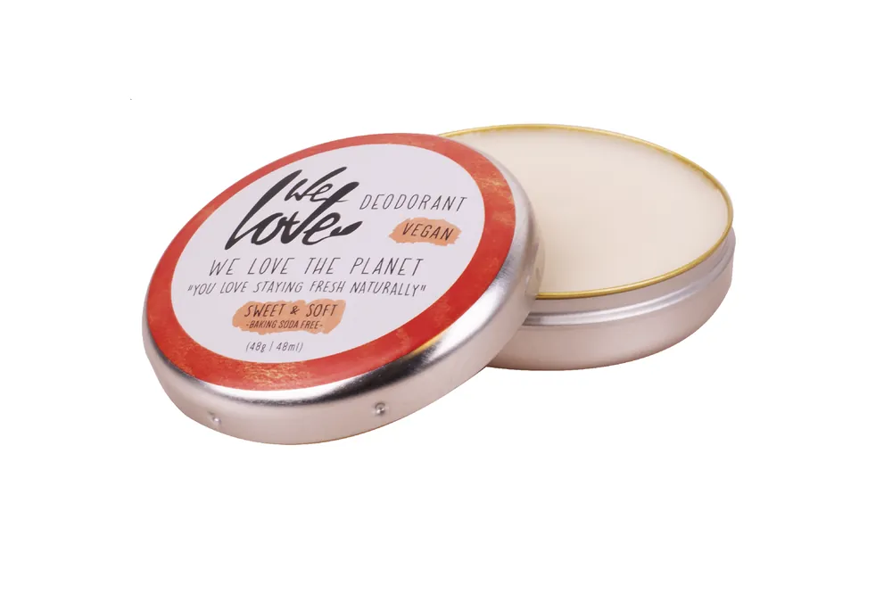 We Love The Planet – Natürliche Deocreme Sweet & Soft (hypoallergen und vegan) 48g Rabatt
