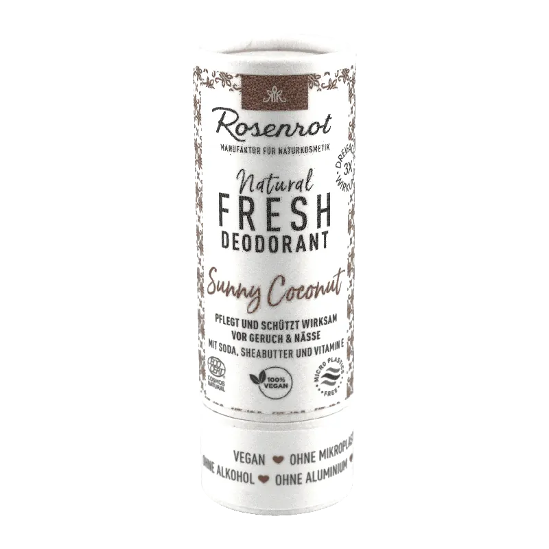 Preis Gesenkt Rosenrot Naturkosmetik Rosenrot Deo Stick- Sunny Coconut- 50g
