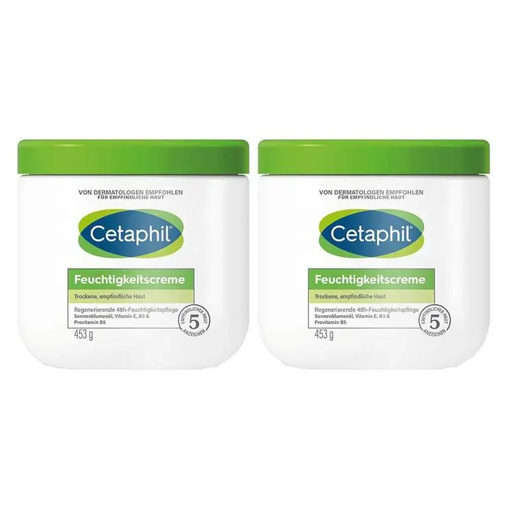 Cetaphil Feuchtigkeitscreme für trockene, empfindliche Haut, 2×456 ml Highlight