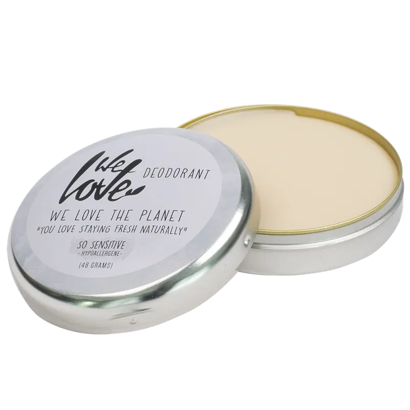 Bestseller We Love The Planet – Natürliche Deocreme – So Sensitive (ohne Natron und hypoallergen) 48g