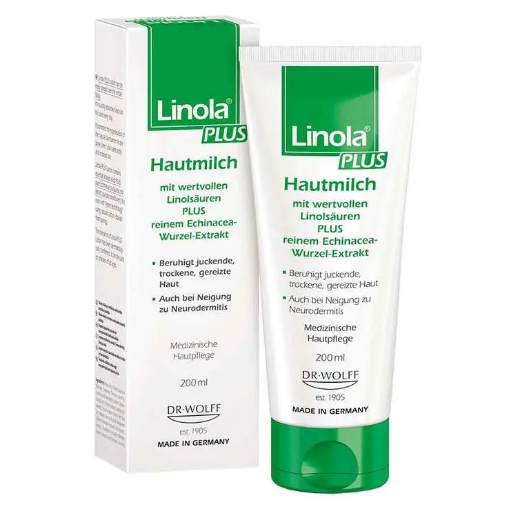 Linola Plus Hautmilch, 200 ml Expressversand