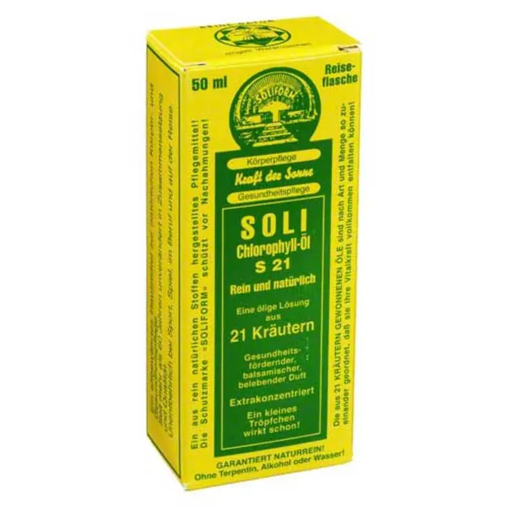 Nur Für Kurze Zeit Soli-Chlorophyll-Öl S 21, 50 ml