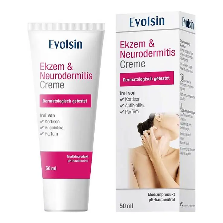 Evolsin Ekzem & Neurodermitis Creme, 50 ml Neue Ware