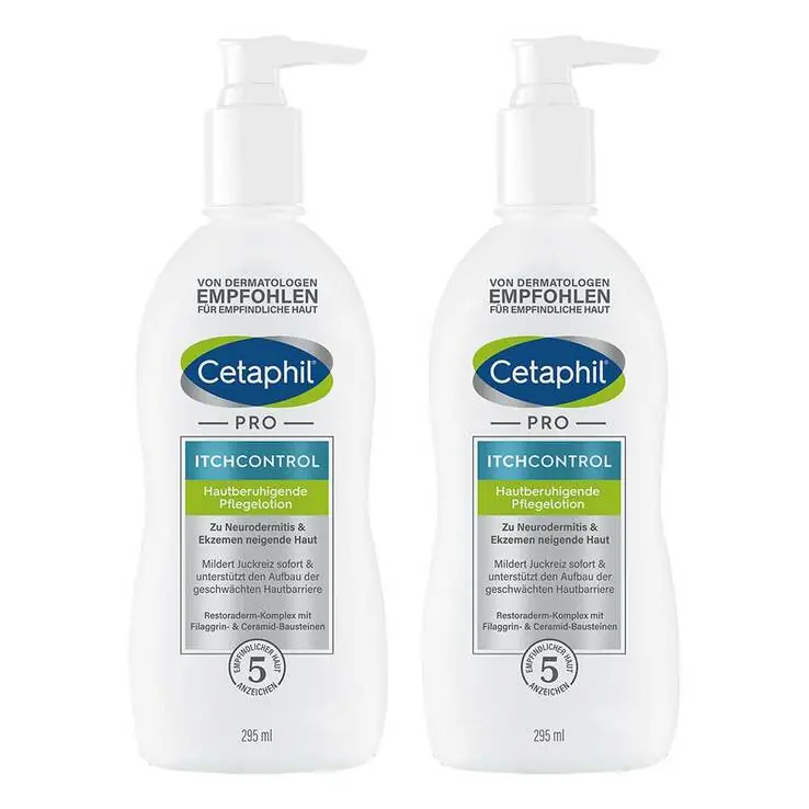 Cetaphil Pro Itch Control hautberuhigende Pflegelotion, 2×295 ml Sonderangebot