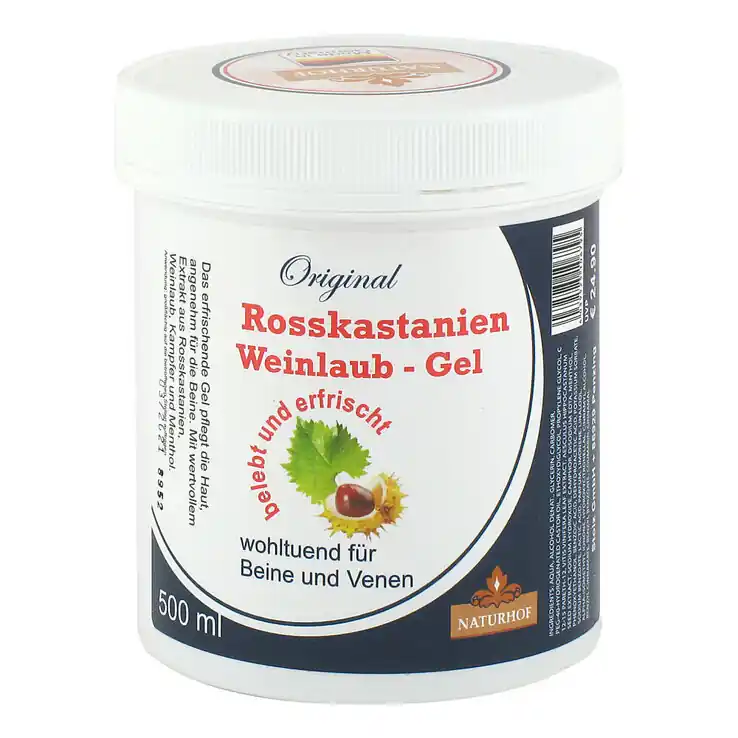 Billig Rosskastanien + Weinlaub Gel, 500 ml