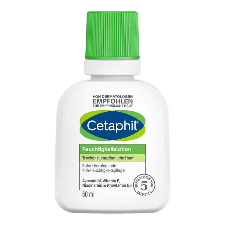 Neu Im Sortiment Cetaphil Feuchtigkeitslotion für trockene, empfindliche Haut, 60 ml