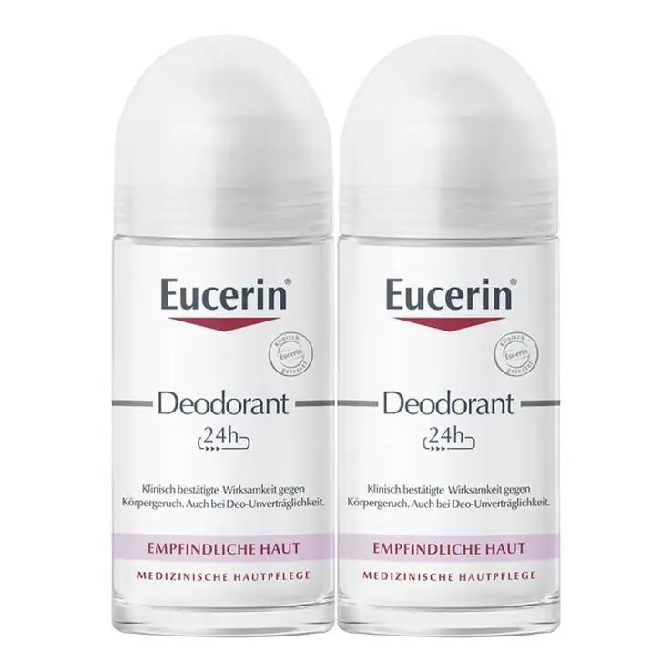 Sale Eucerin Deodorant Empfindliche Haut 24h Roll-on , 2X50 ml