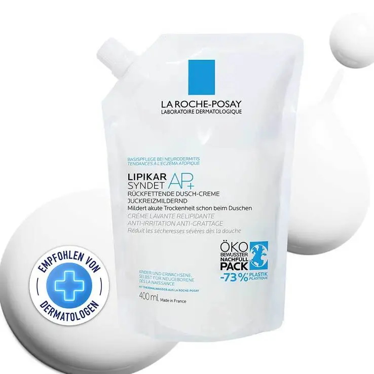 Hochwertig La Roche-Posay Lipikar Syndet AP+ Reinigungs-Cremegel, 400 ml