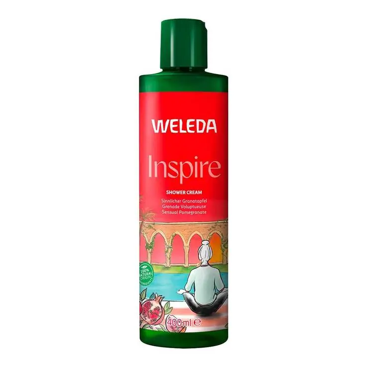 Geld-Zurück-Garantie Weleda Inspire Shower Cream Granatapfel, 400 ml