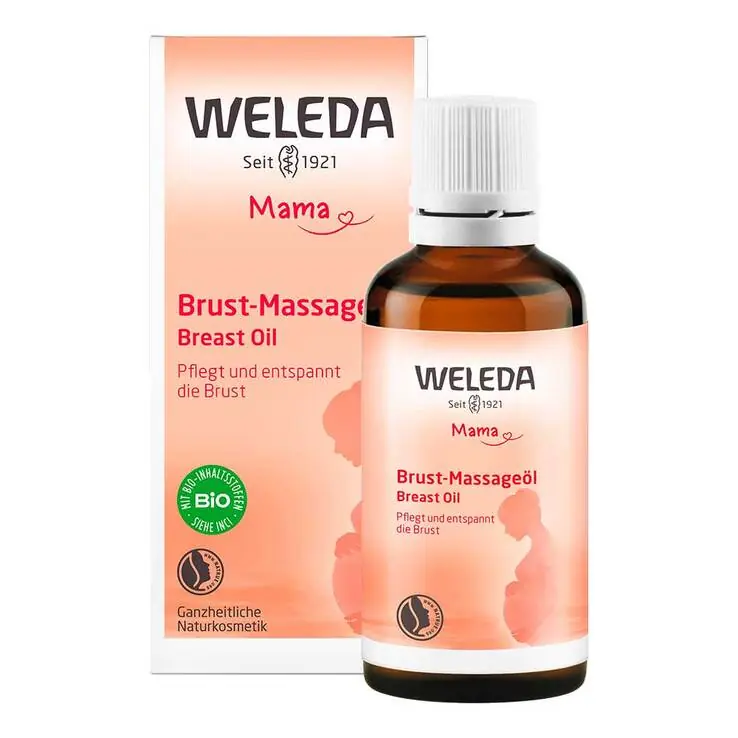 Begrenztes Angebot Weleda Brust-Massageöl, 50 ml