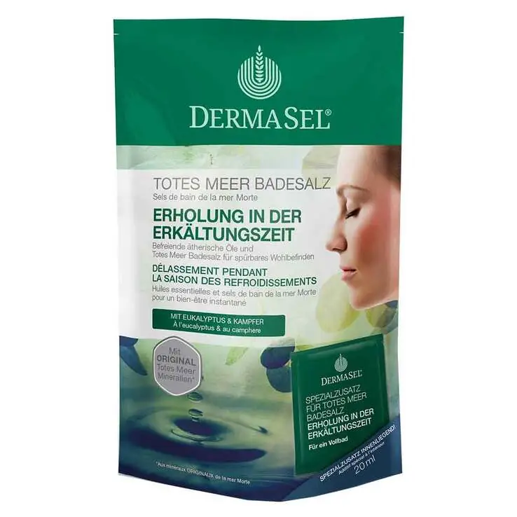Weltweiter Versand Dermasel Spa Totes Meer Badesalz Erholung in der Erkältungszeit, 1 P