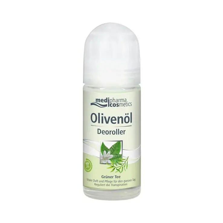 Kostenloser Versand Olivenöl Deoroller Grüner Tee, 50 ml