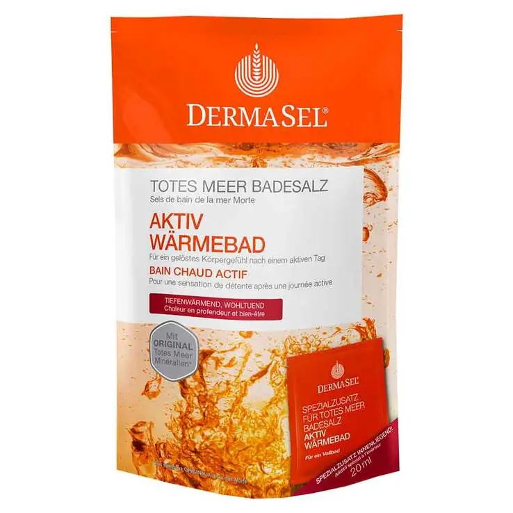 Sichere Zahlung Dermasel Spa Totes Meer Badesalz Aktiv Wärmebad, 1 P