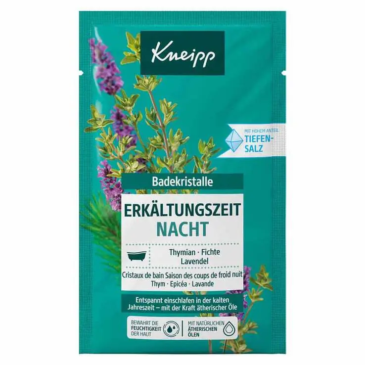 Markenprodukt Kneipp Badekristalle Erkältungszeit Nacht, 60 g